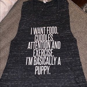 Puppy Muscle Tank Top